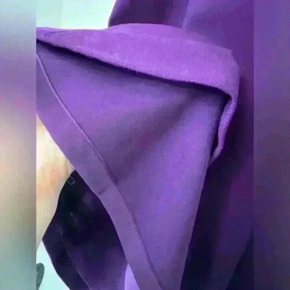 Alice + Olivia Womens Purple Mock Neck Romantic Midi Party Evening Dress 0 - Picture 7 of 11